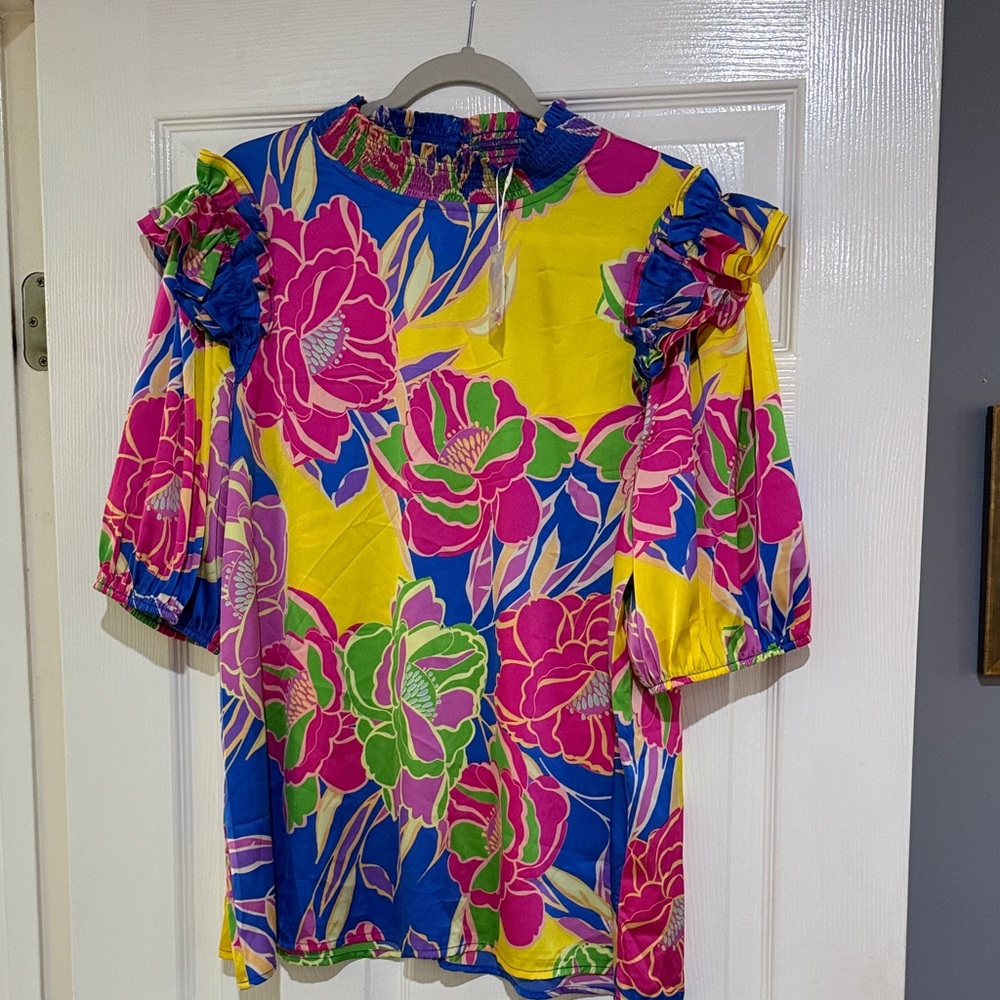 ODDY Multicolor Floral Top